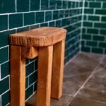 Wooden stool by Iwona Luka