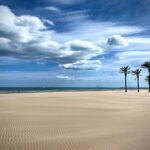 San Antonio beach by Casa de Koras