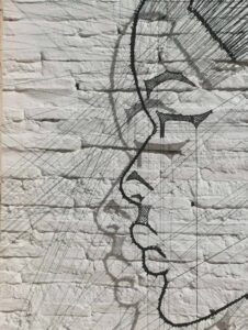 Human Profile, print by Iwona Luka